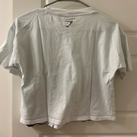 Gymshark Collegiate Midi Graphic Cropped T Shirt XS - Picture 6 of 9